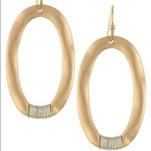 ELLIPSE DANGLE EARRINGS - Picture 2 of 2